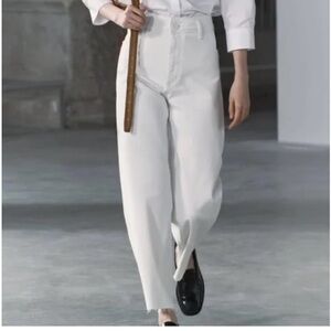 Zara ZW Collection high waist marine straight jeans